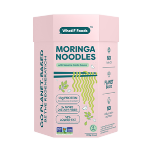 Moringa Noodles with Sesame Garlic Sauce