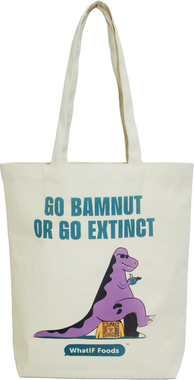 Go Bamnut or Go Extinct Tote Bag