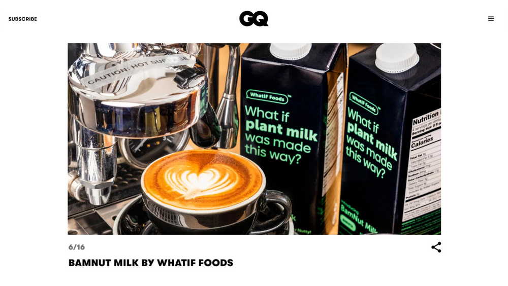 BamNut Milk by WhatIF Foods
