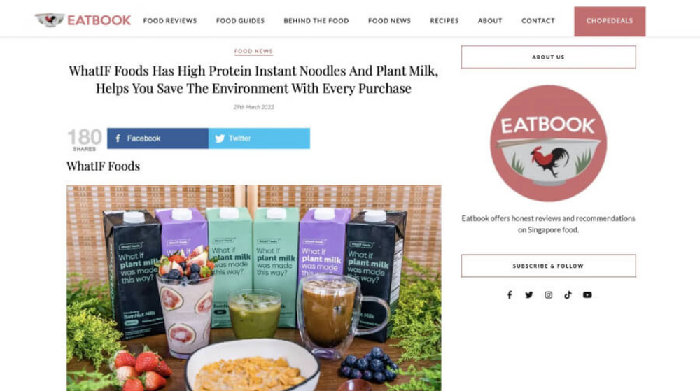 WhatIF Foods Has High Protein Instant Noodles And Plant Milk, Helps You Save The Environment With Every Purchase