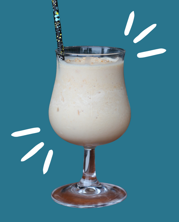 A milk-based cocktail with BamNut milk and spiced rum.