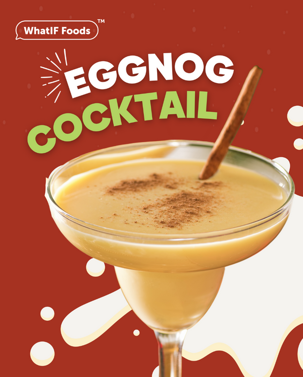 Christmas Eggnog Cocktail made using BamNut Milk Everyday from WhatIF Foods