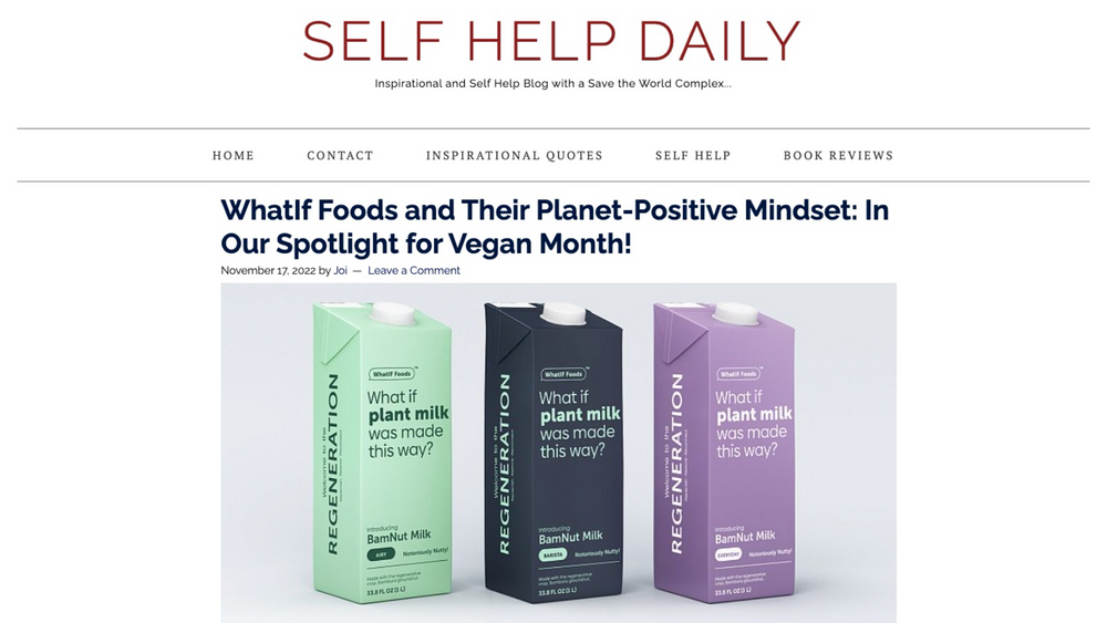 WhatIF Foods and Their Planet-Positive Mission