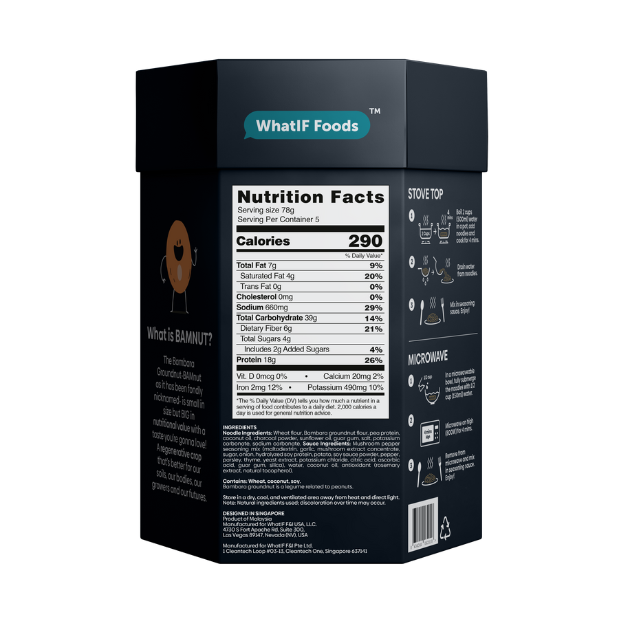 WhatIF Foods Charcoal Noodles